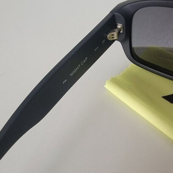 Quay Nigh Cap Matte Black Polarized Sunglasses - Picture 6 of 7